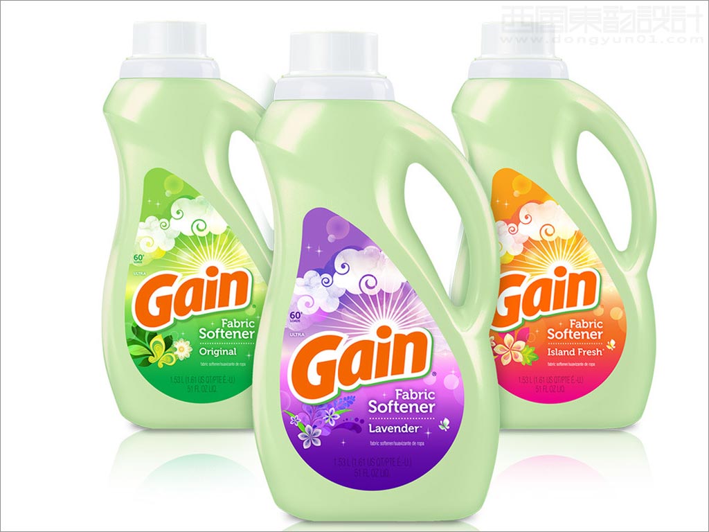 美国Gain洗衣液日化用品包装设计