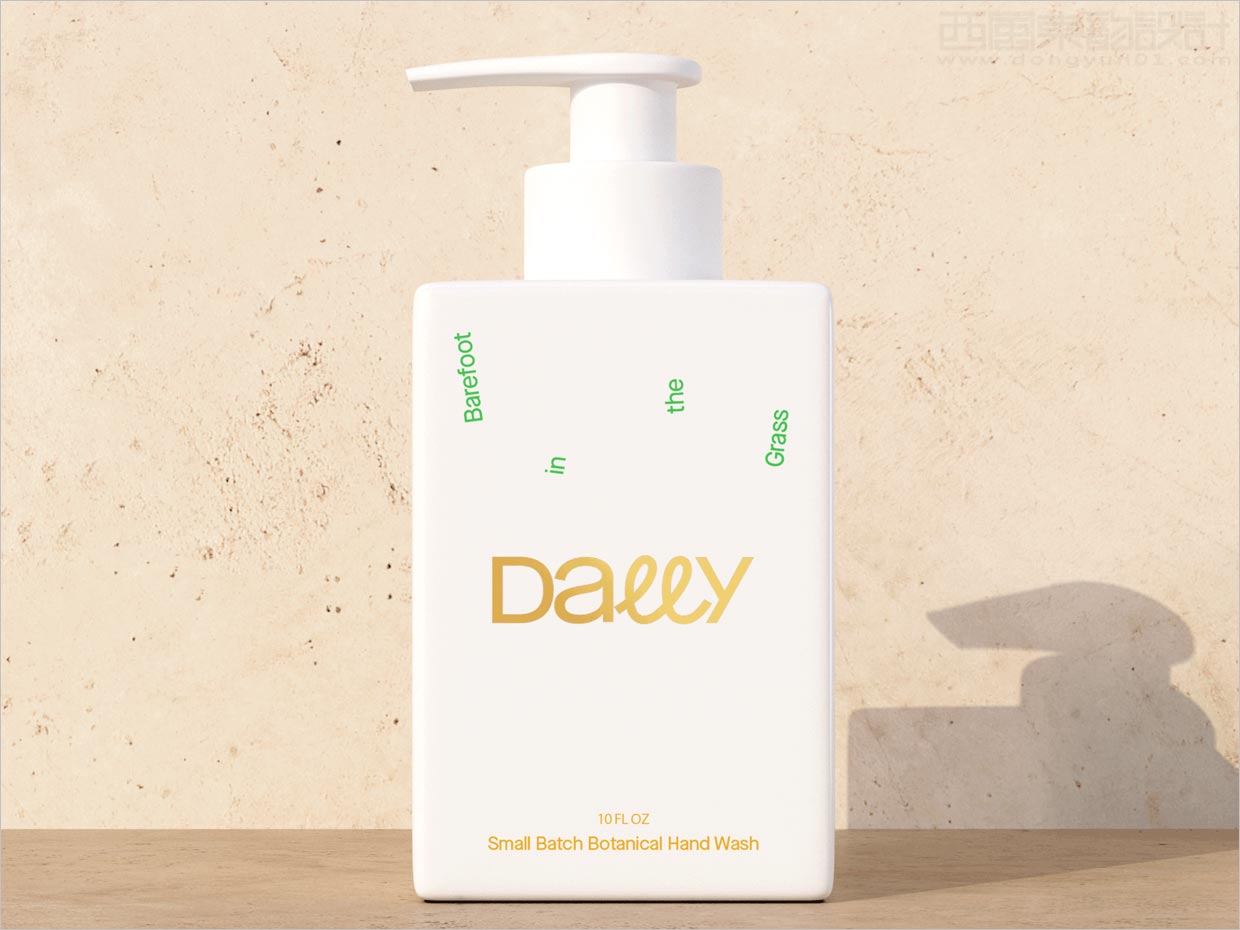 美国Dally洗手液瓶体包装设计之正面展示