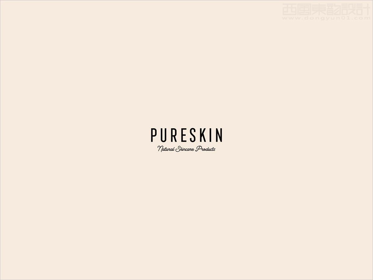 具有女人味的Pureskin洗护用品logo设计