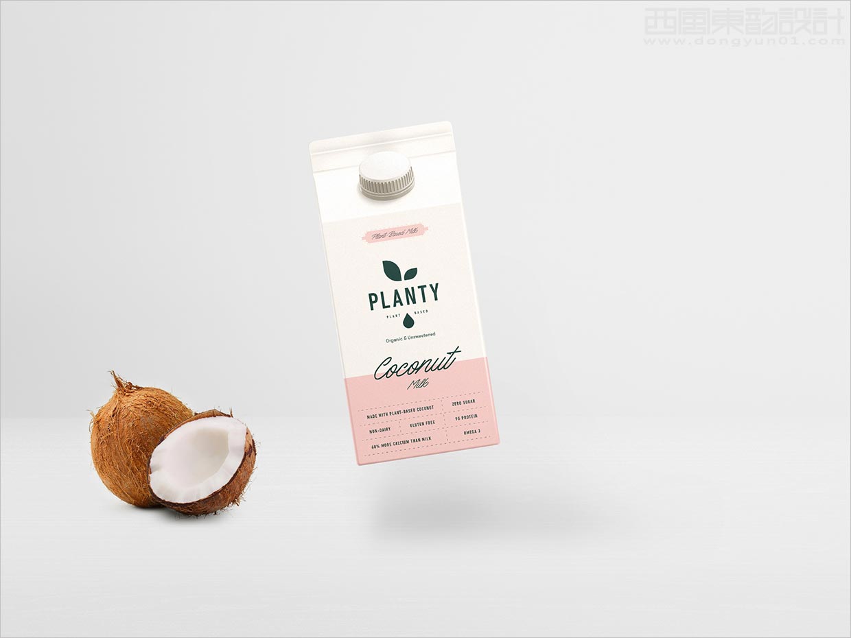 诱人且温暖的Planty有机椰子奶包装设计