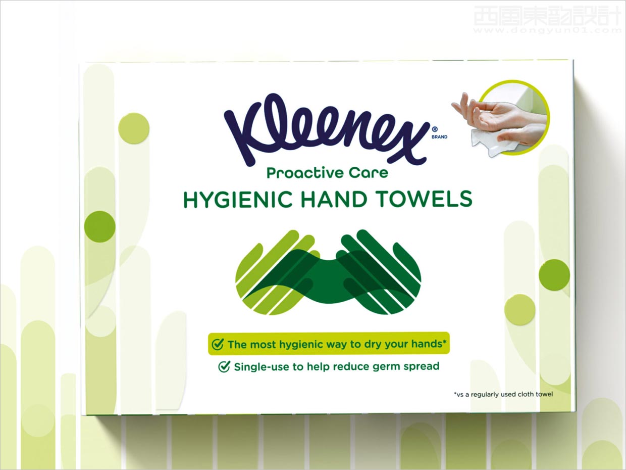 英国Kleenex面巾抽纸卫生用品包装盒设计