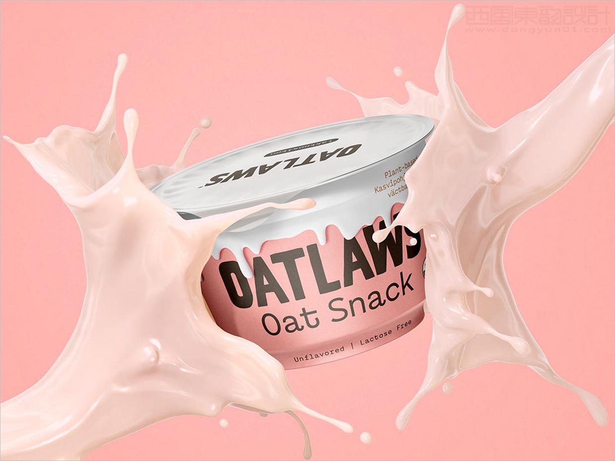 芬兰Outlaws燕麦牛奶巧克力食品包装设计