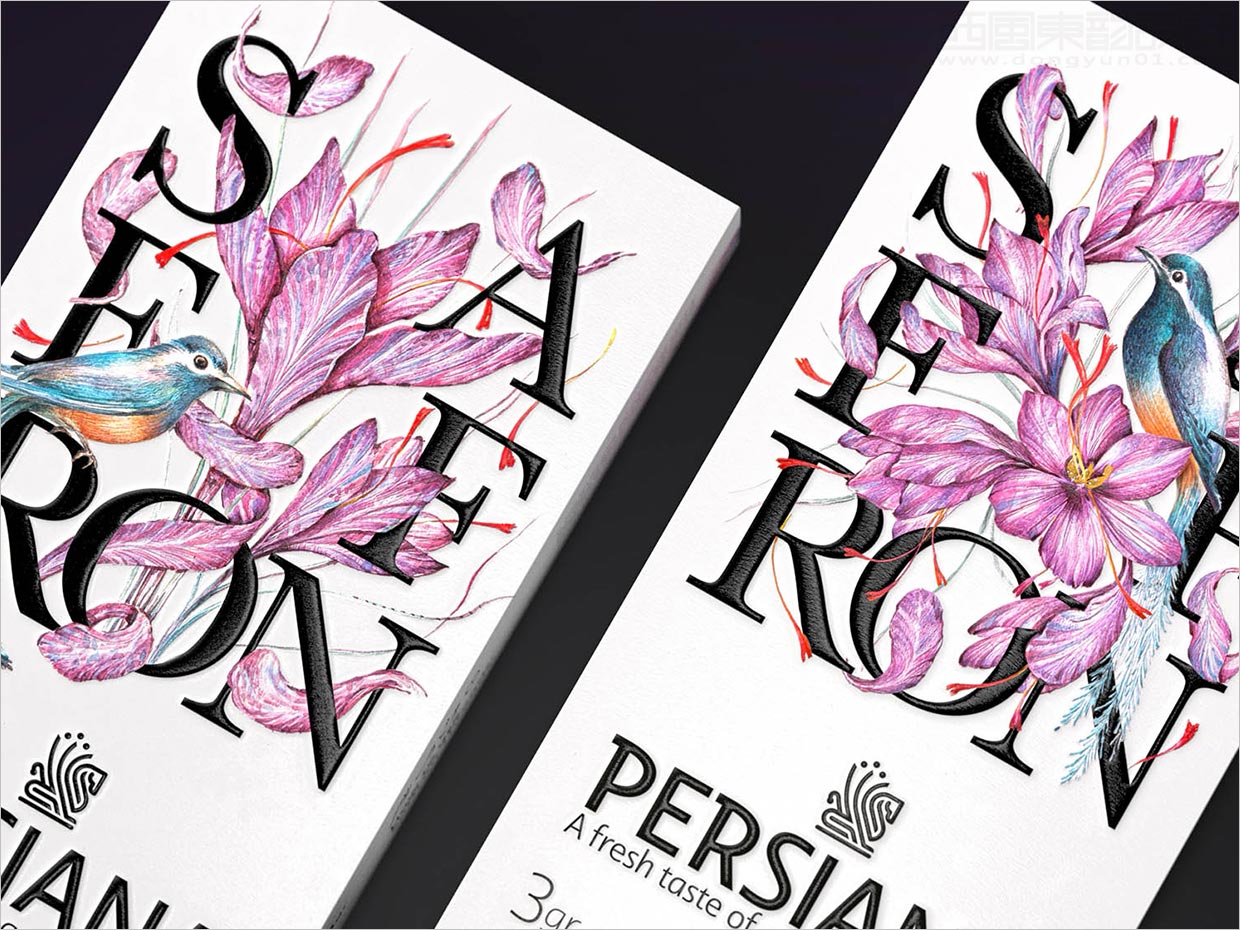 伊朗Persaina藏红花包装设计之局部特写