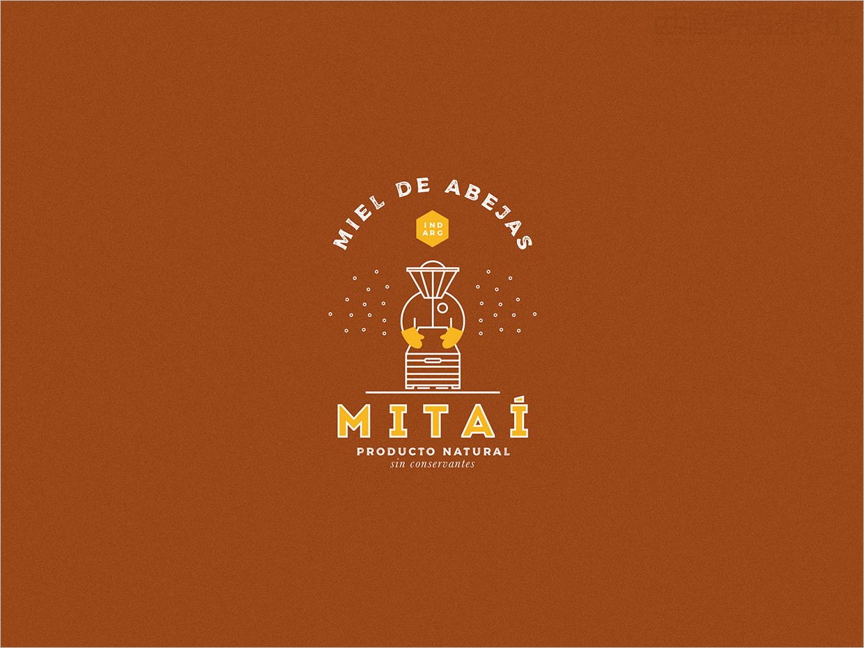 阿根廷Mitai蜂蜜品牌logo设计