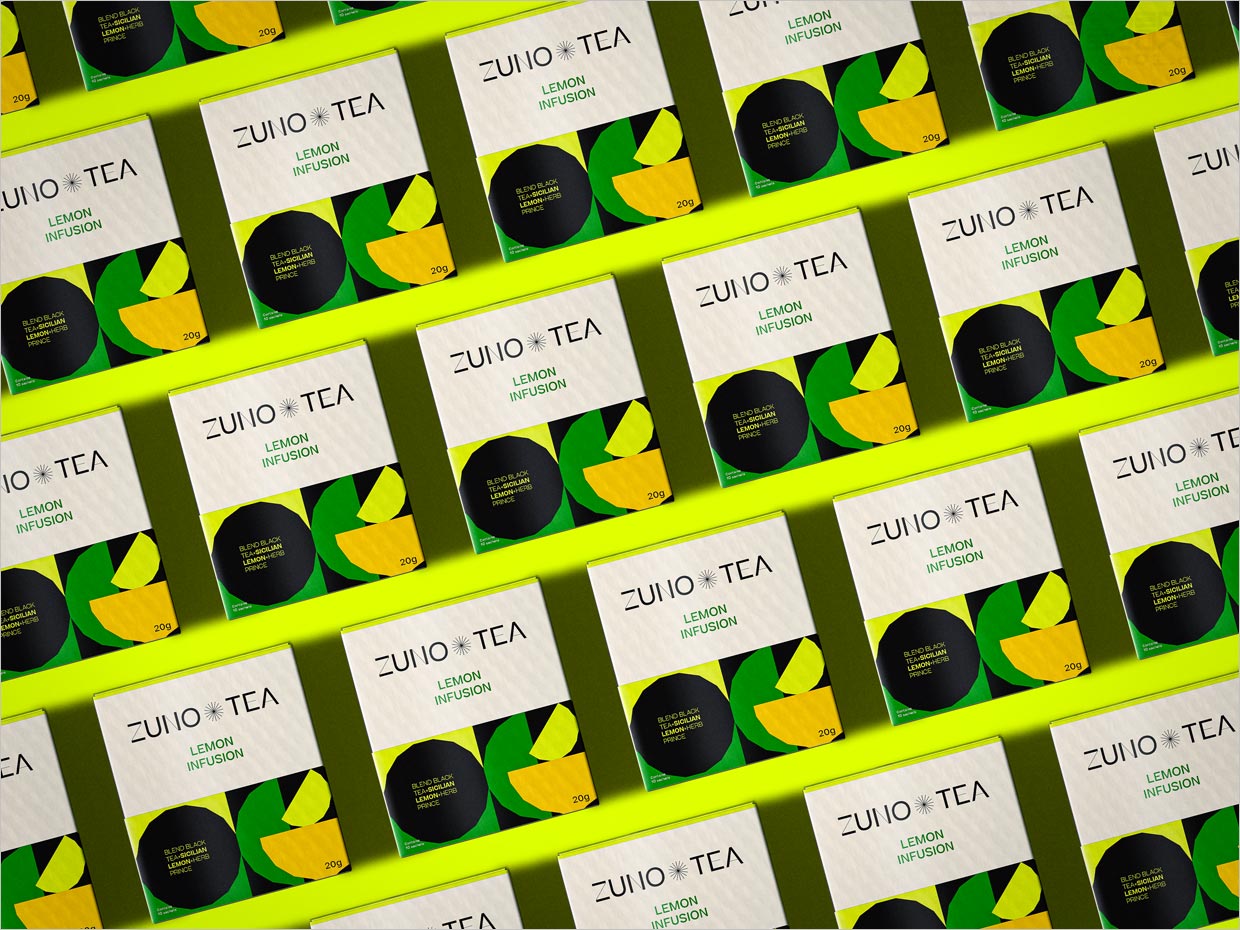 采用独特几何形的巴西Zuno茶叶包装盒设计