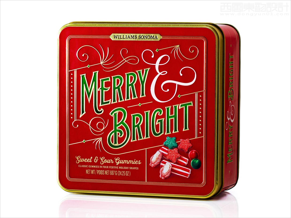 印度威廉索诺玛圣诞节日糖果礼盒包装设计