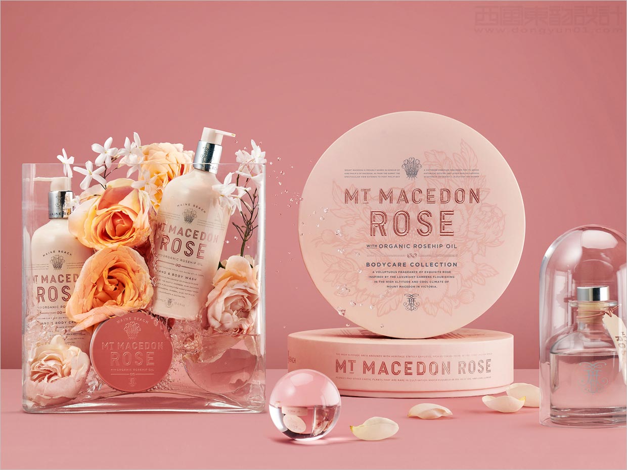 澳大利亚马其顿玫瑰护肤品包装设计