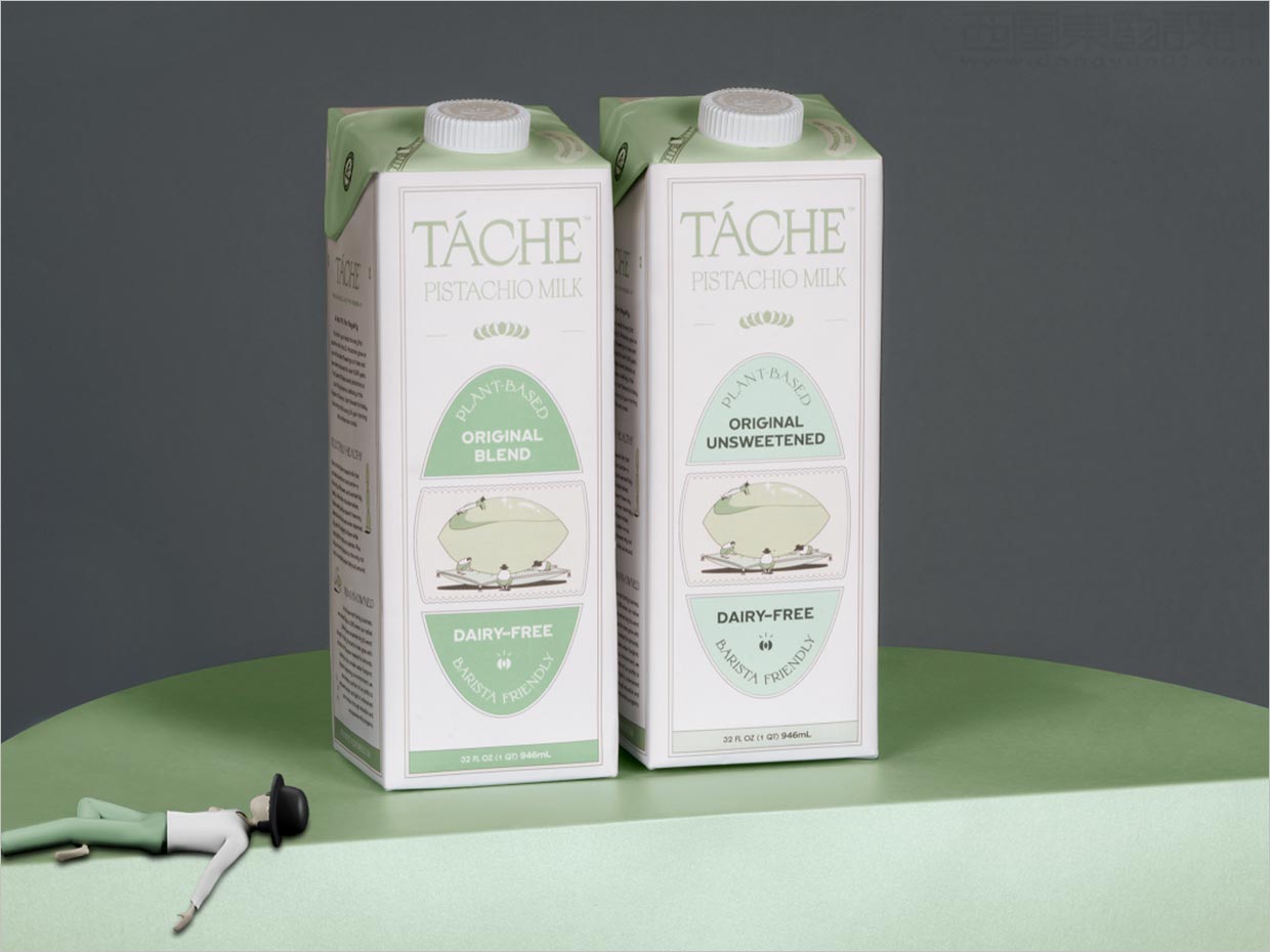 美国Tache开心果植物奶包装设计
