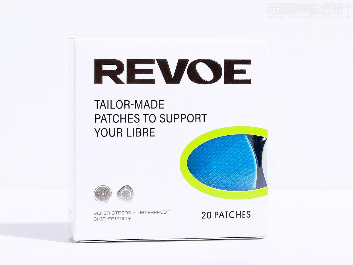 Revoe糖尿病贴片医疗器械包装盒设计