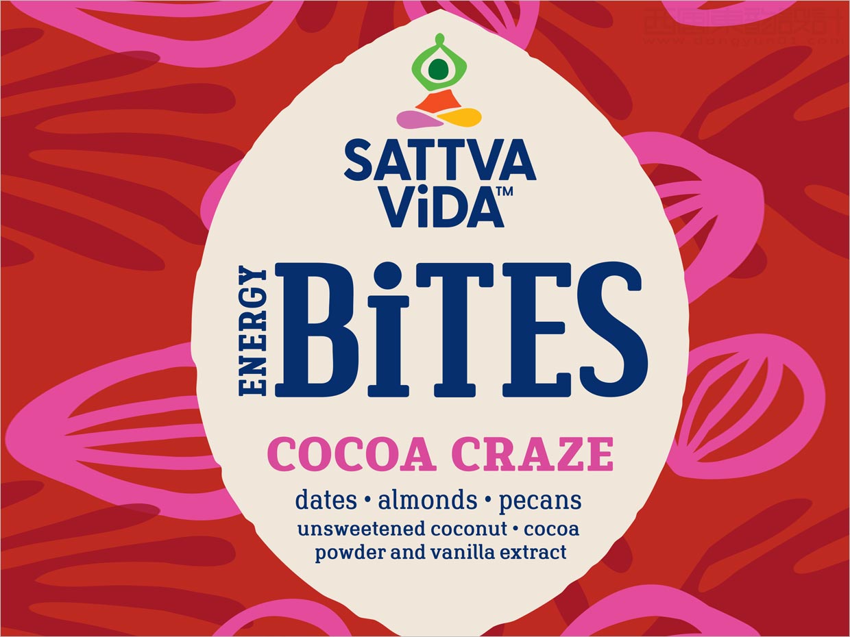 美国Sattva Vida素食小吃海报设计