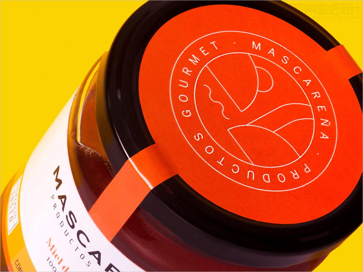 墨西哥Mascarena蜂蜜包装设计之顶部设计展示