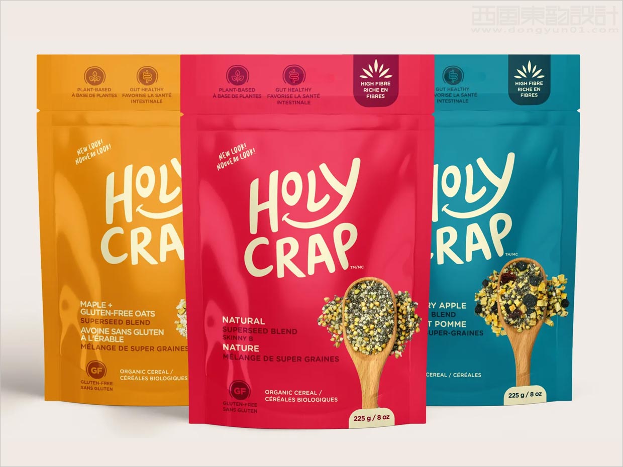 加拿大Holy Crap五谷杂粮食品包装设计
