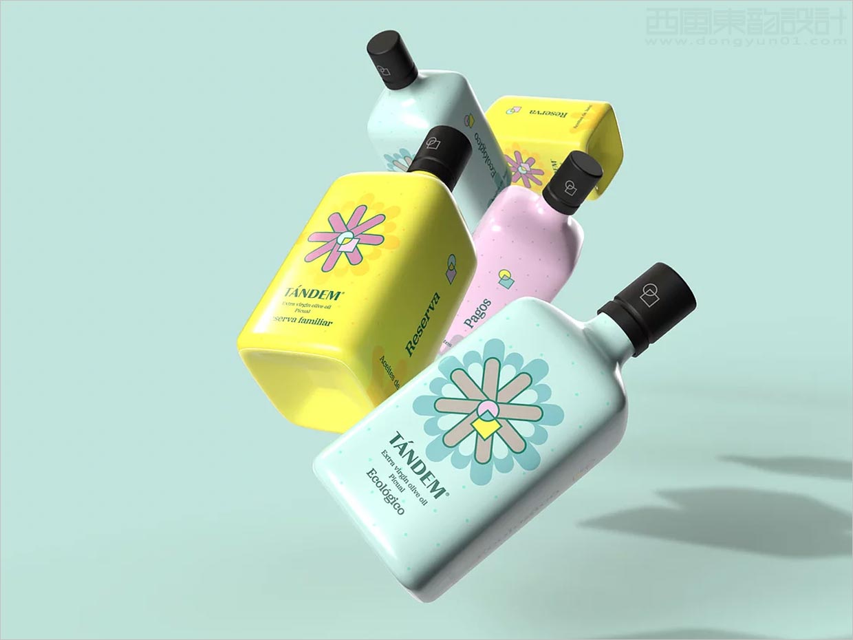 别致的西班牙Tandem橄榄油瓶型与包装设计