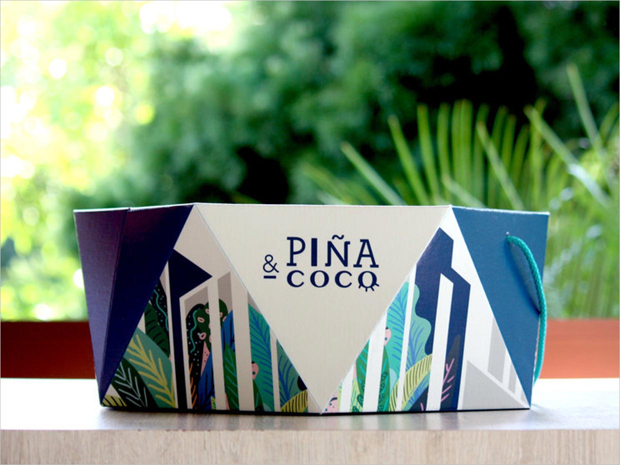 融合拉丁美洲文化和传统之美的巴拿马pinacoladas＆Coco帽子包装设计