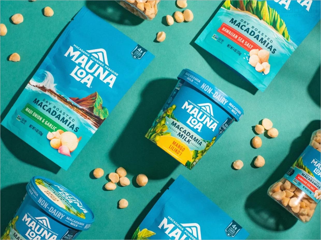 美国Mauna Loa夏威夷坚果零食包装设计