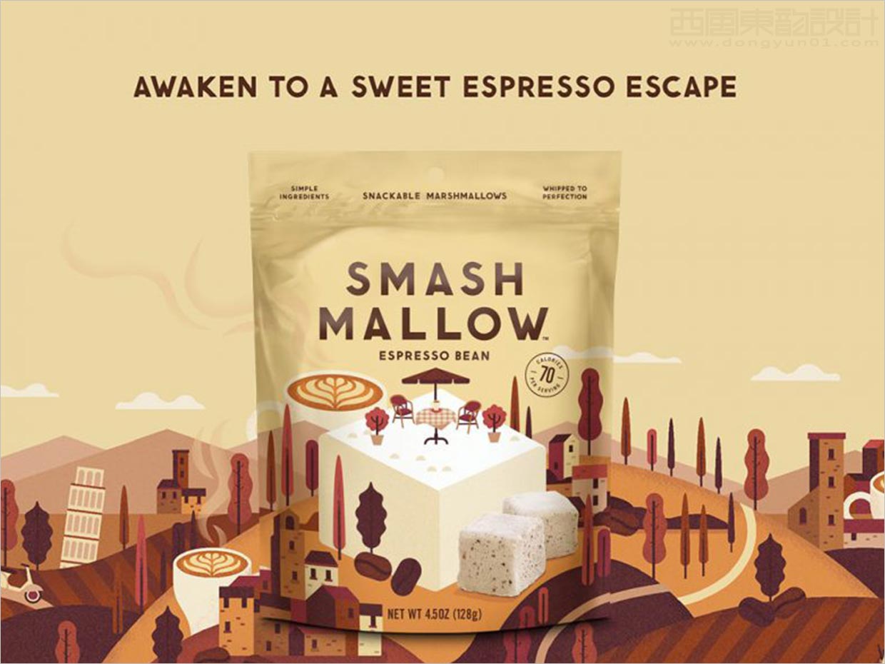 英国Smashmallow棉花糖休闲食品包装设计