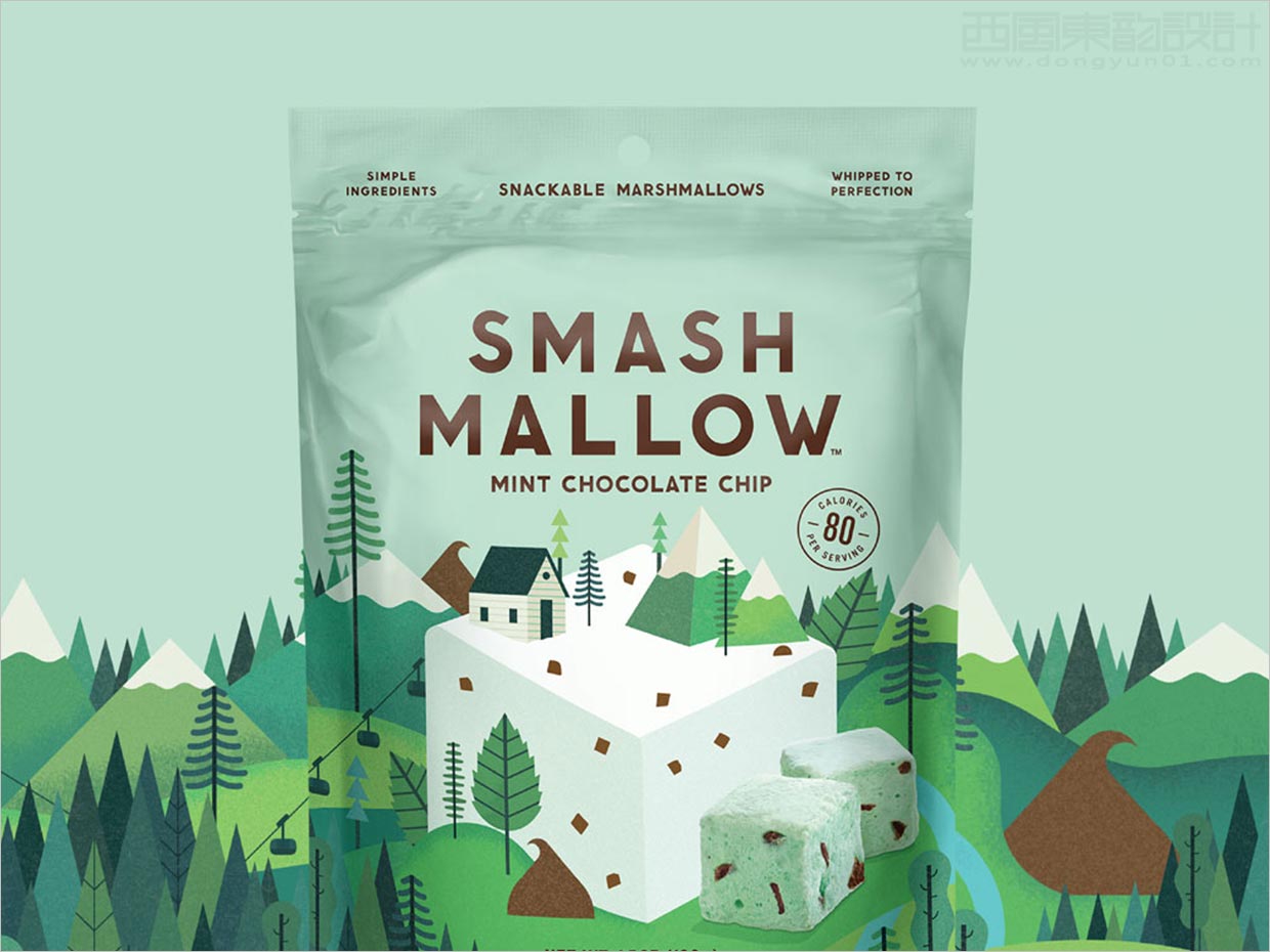 英国Smashmallow棉花糖休闲食品包装设计