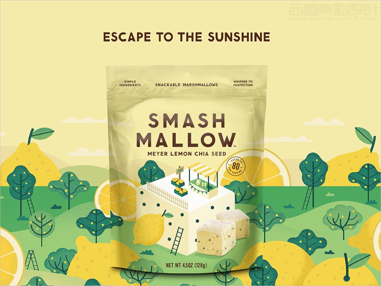 英国Smashmallow棉花糖休闲食品包装设计