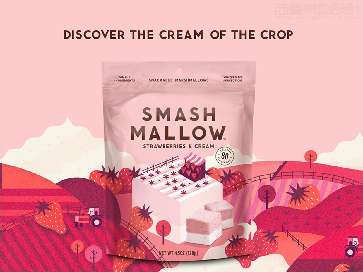 英国Smashmallow棉花糖休闲食品包装设计