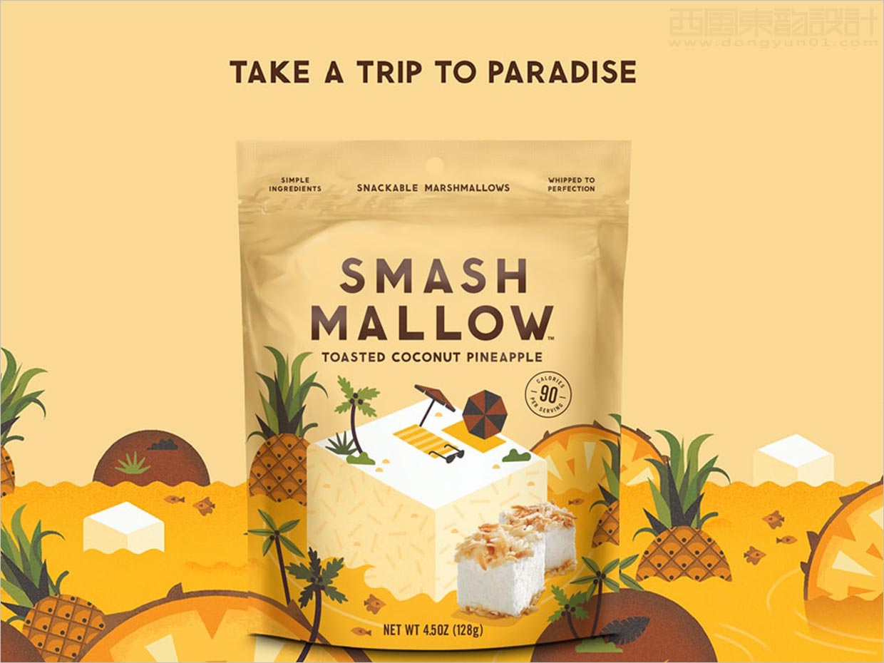 英国Smashmallow棉花糖休闲食品包装设计