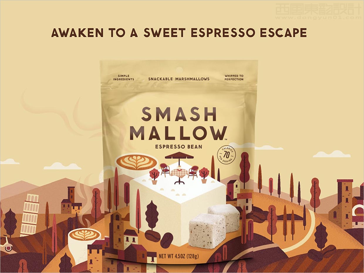 英国Smashmallow棉花糖休闲食品包装设计