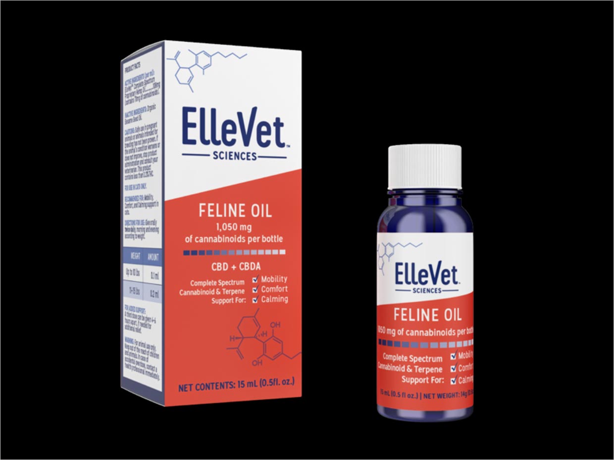 美国ElleVet Sciences宠物猫狗药品包装设计