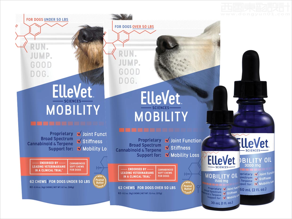 美国ElleVet Sciences宠物猫狗保健品包装设计