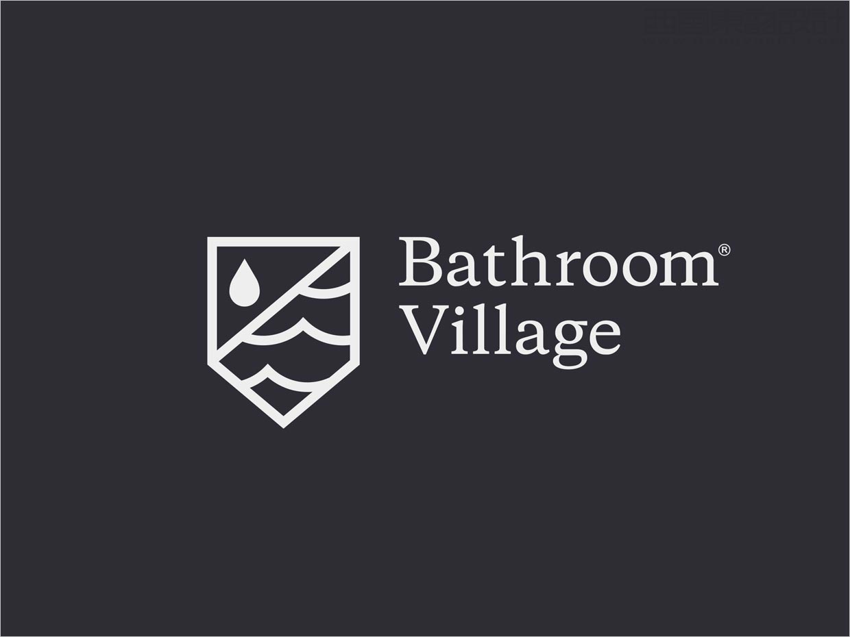 英国Bathroom Village浴室用品品牌logo设计