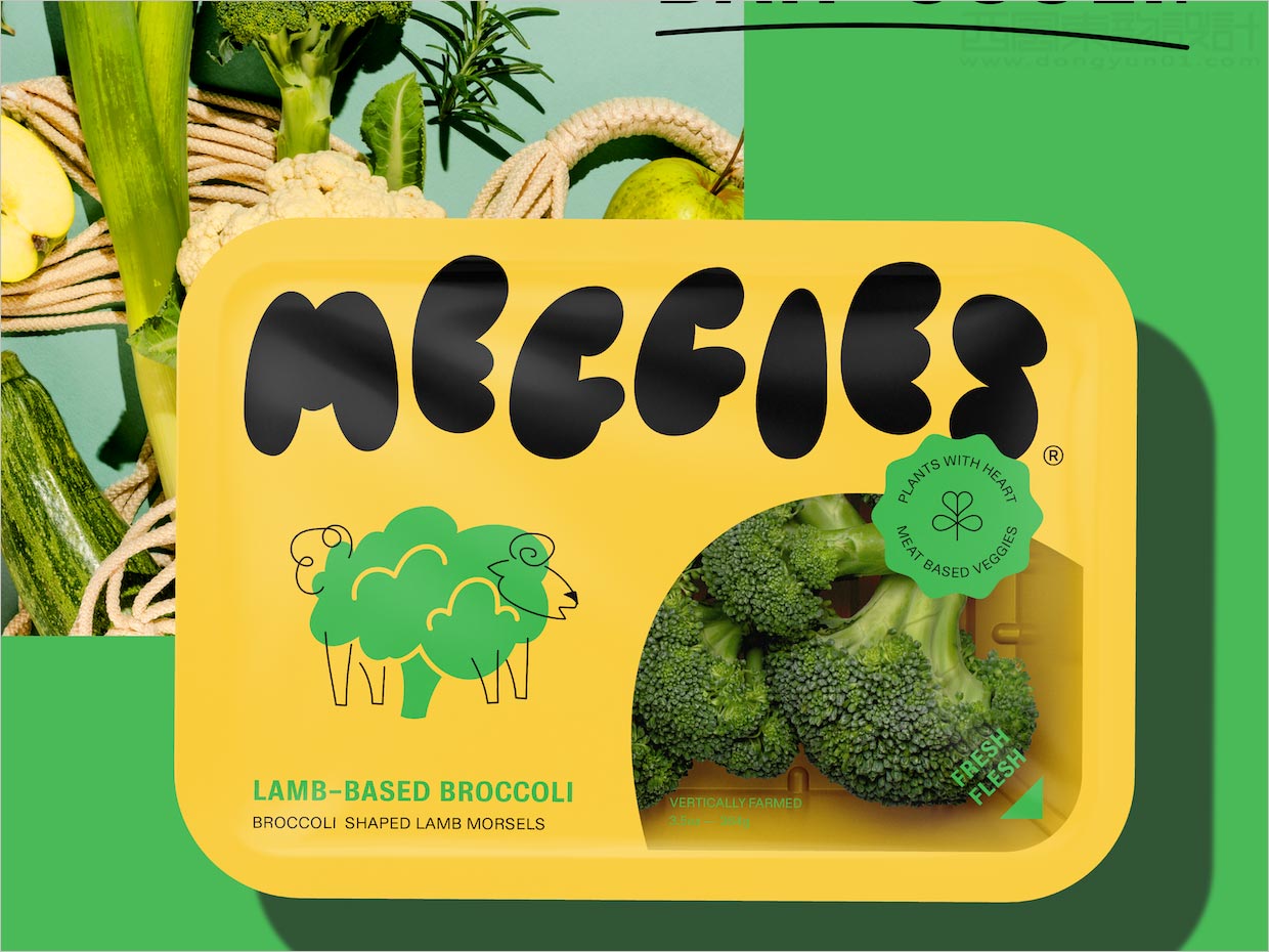 美国Meggies西兰花蔬菜农产品包装设计