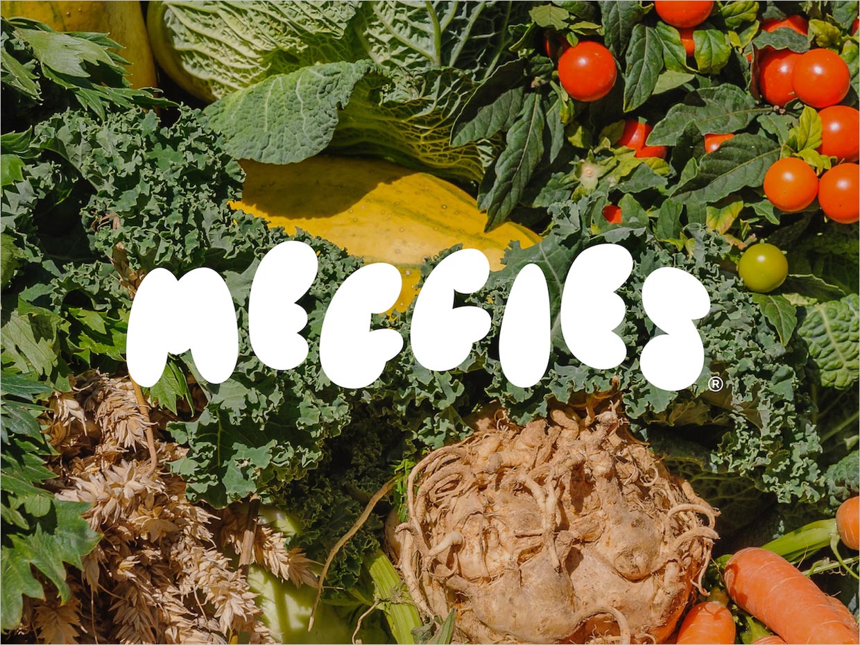 美国Meggies蔬菜农产品logo设计