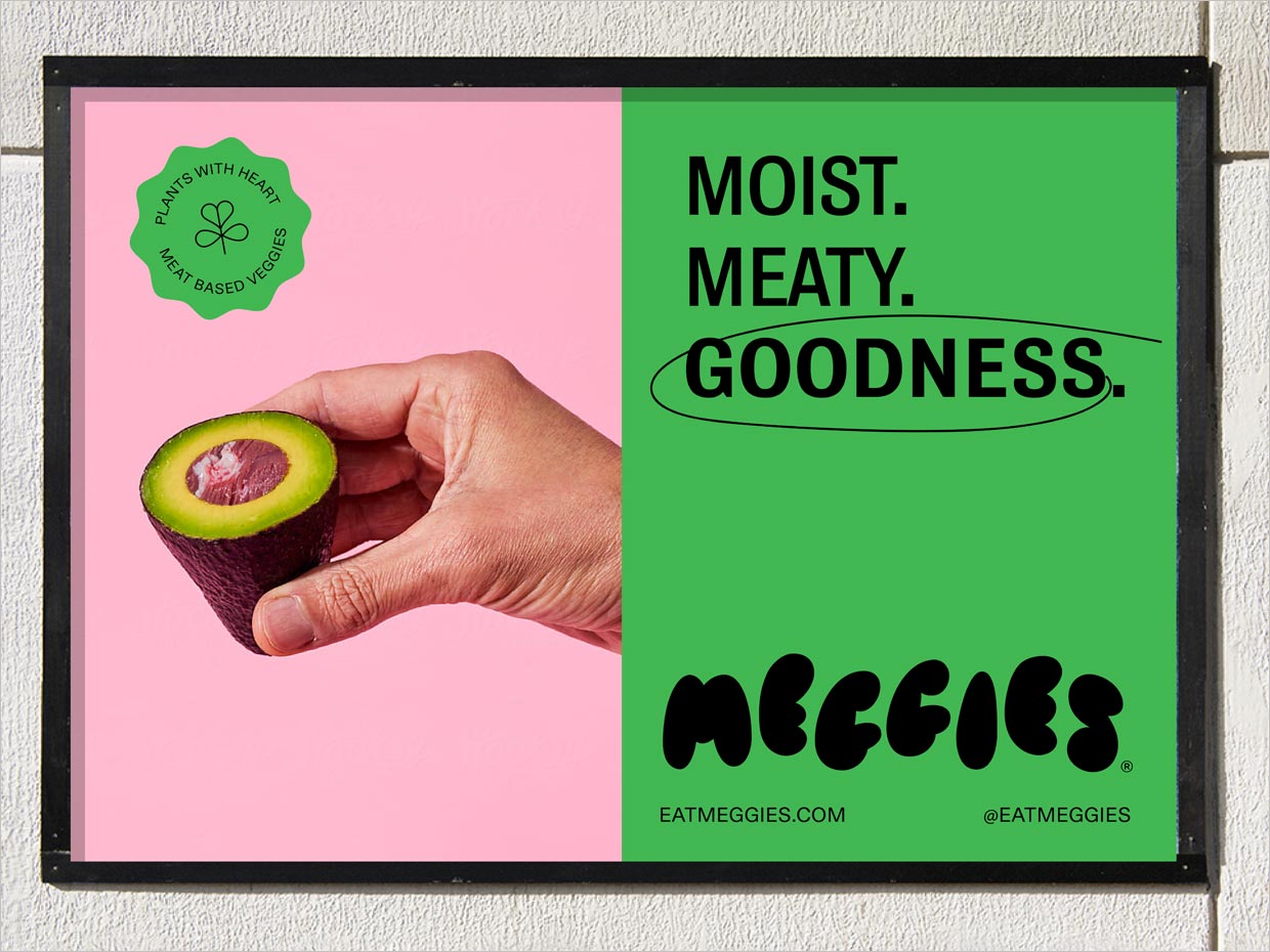 美国Meggies蔬菜农产品海报设计