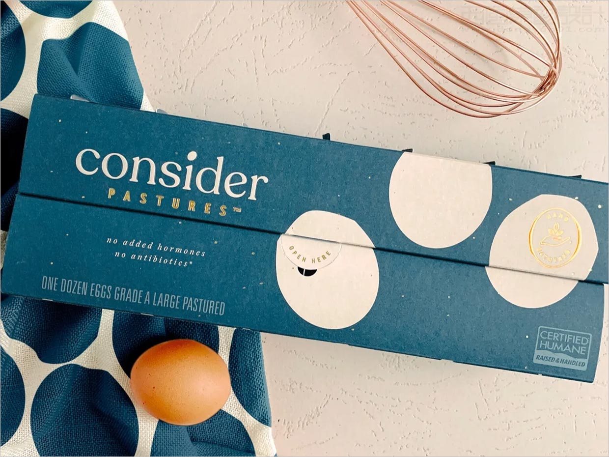 美国Consert Pastures鸡蛋品牌包装设计