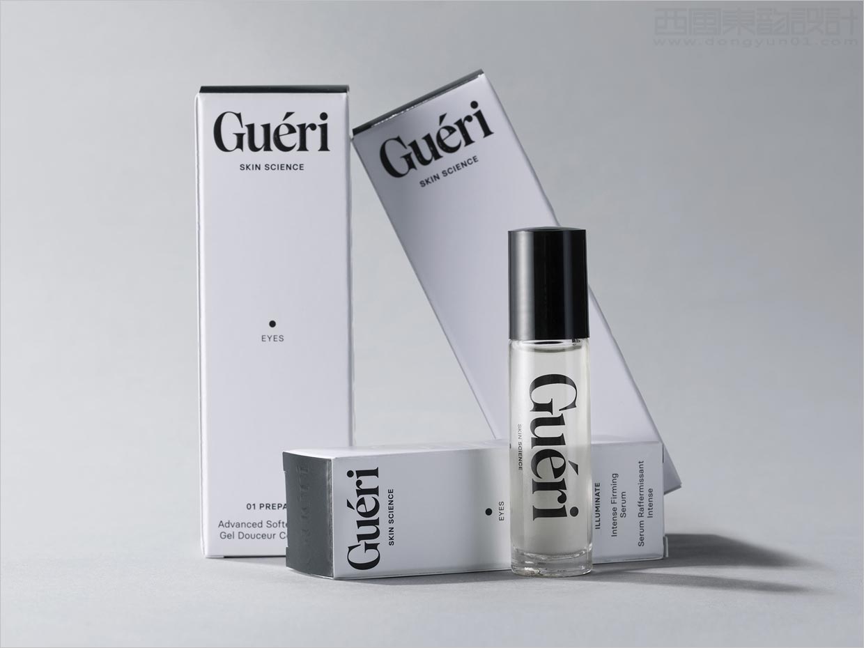 丹麦Gueri植物护肤品外盒与瓶体包装设计