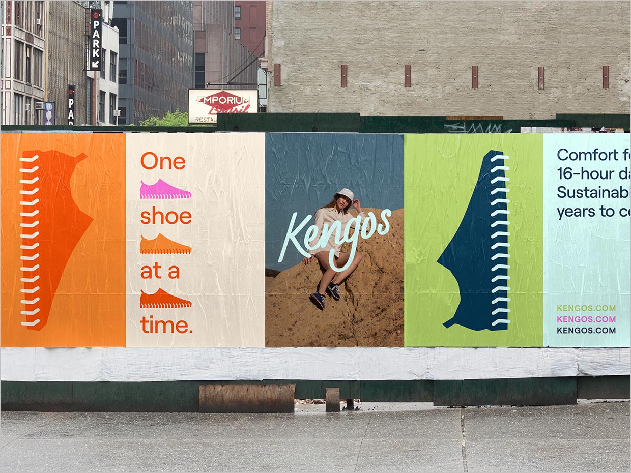 美国Kengos休闲运动鞋海报设计