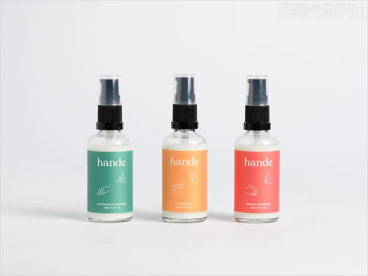 英国Hande消毒剂洗手液日化用品包装设计