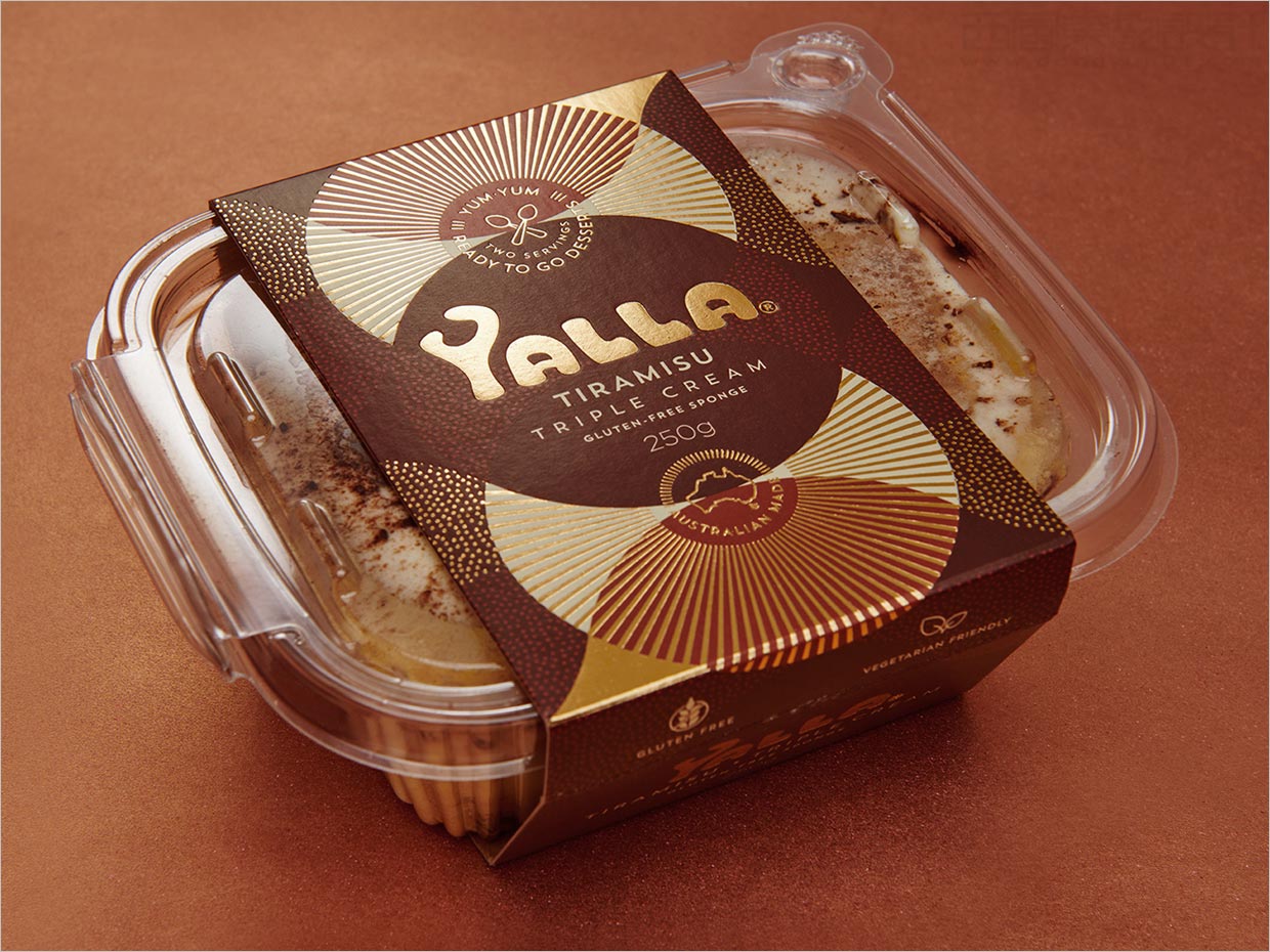 澳大利亚Yalla甜品糕点食品标签包装设计