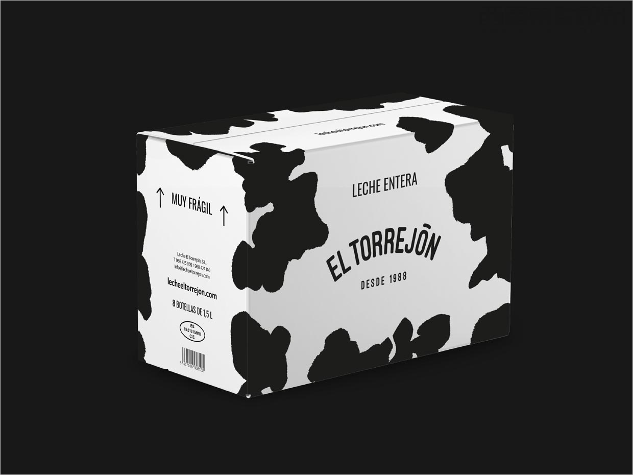 西班牙ElTorrejon鲜牛奶外箱包装设计