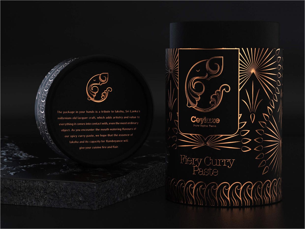 斯里兰卡Ceyluxe茶和香料包装设计