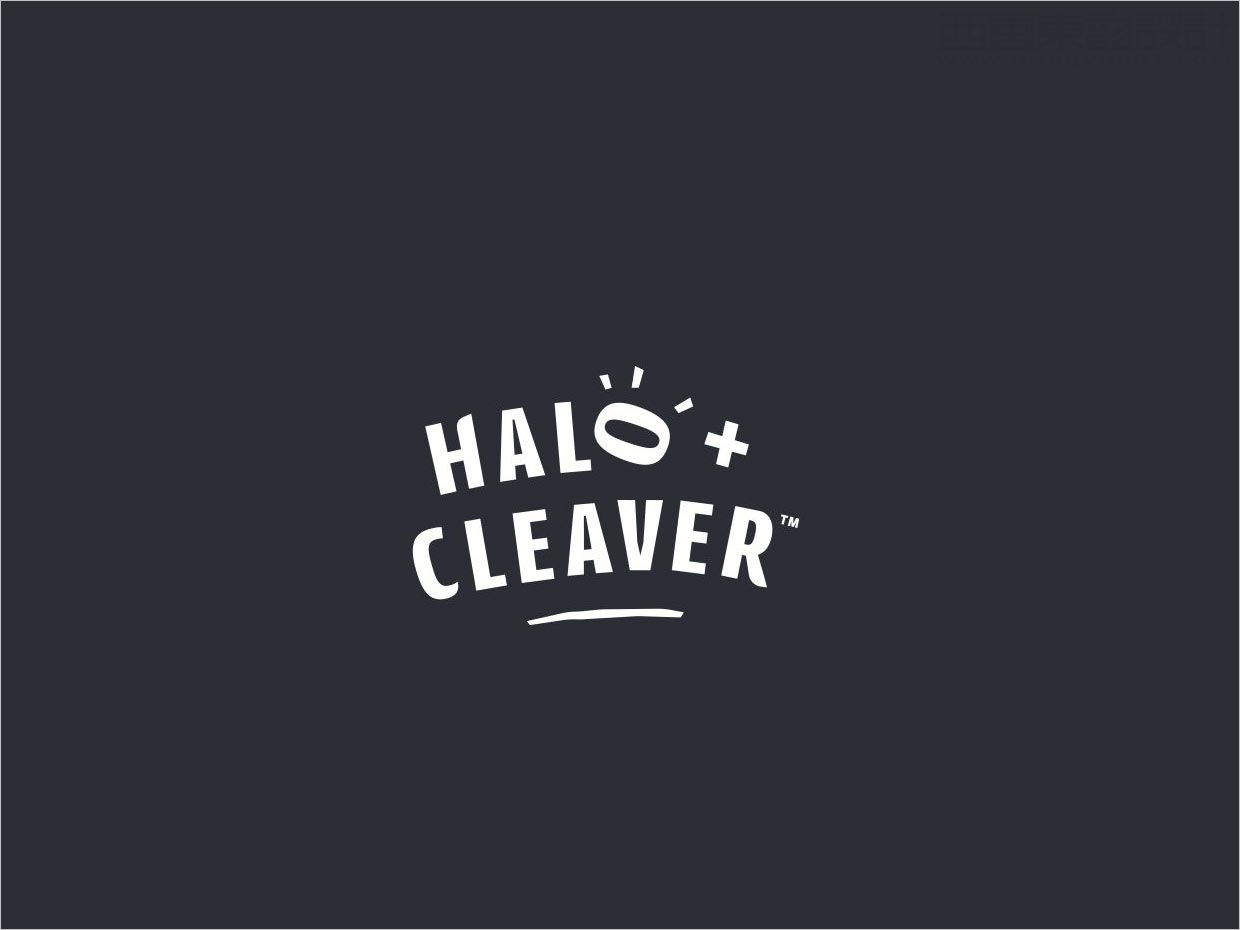 美国Halo+Cleaver酱料调味品品牌logo设计