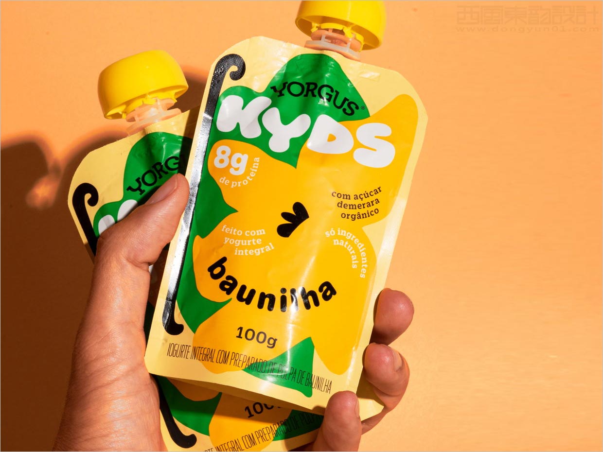巴西YORGUS KYDS儿童酸奶包装设计