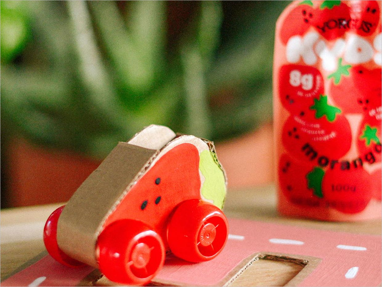 巴西YORGUS KYDS儿童酸奶包装设计