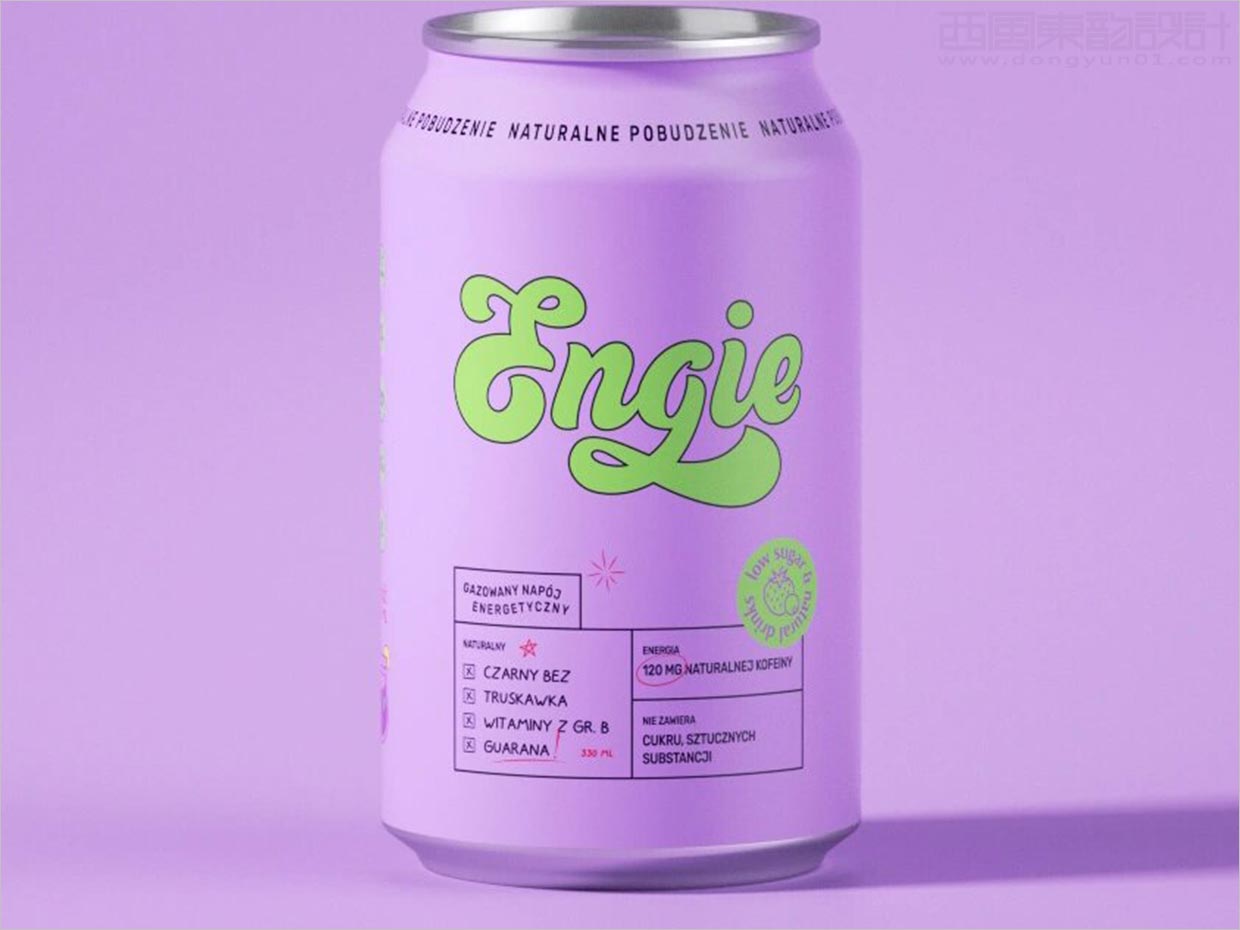 Engie功能性能量饮料易拉罐包装设计