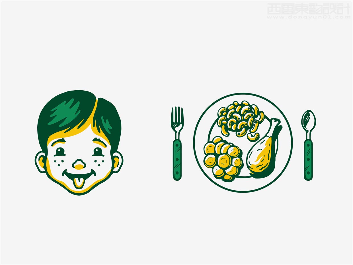 有吸引力的Nurture Life婴童食品包装设计之插图设计