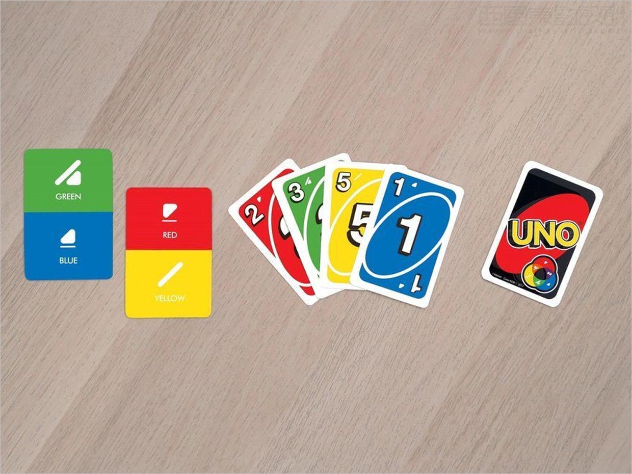 5. 色盲的第一款扑克纸牌游戏玩具包装设计就在这里UNO® ColorADD
