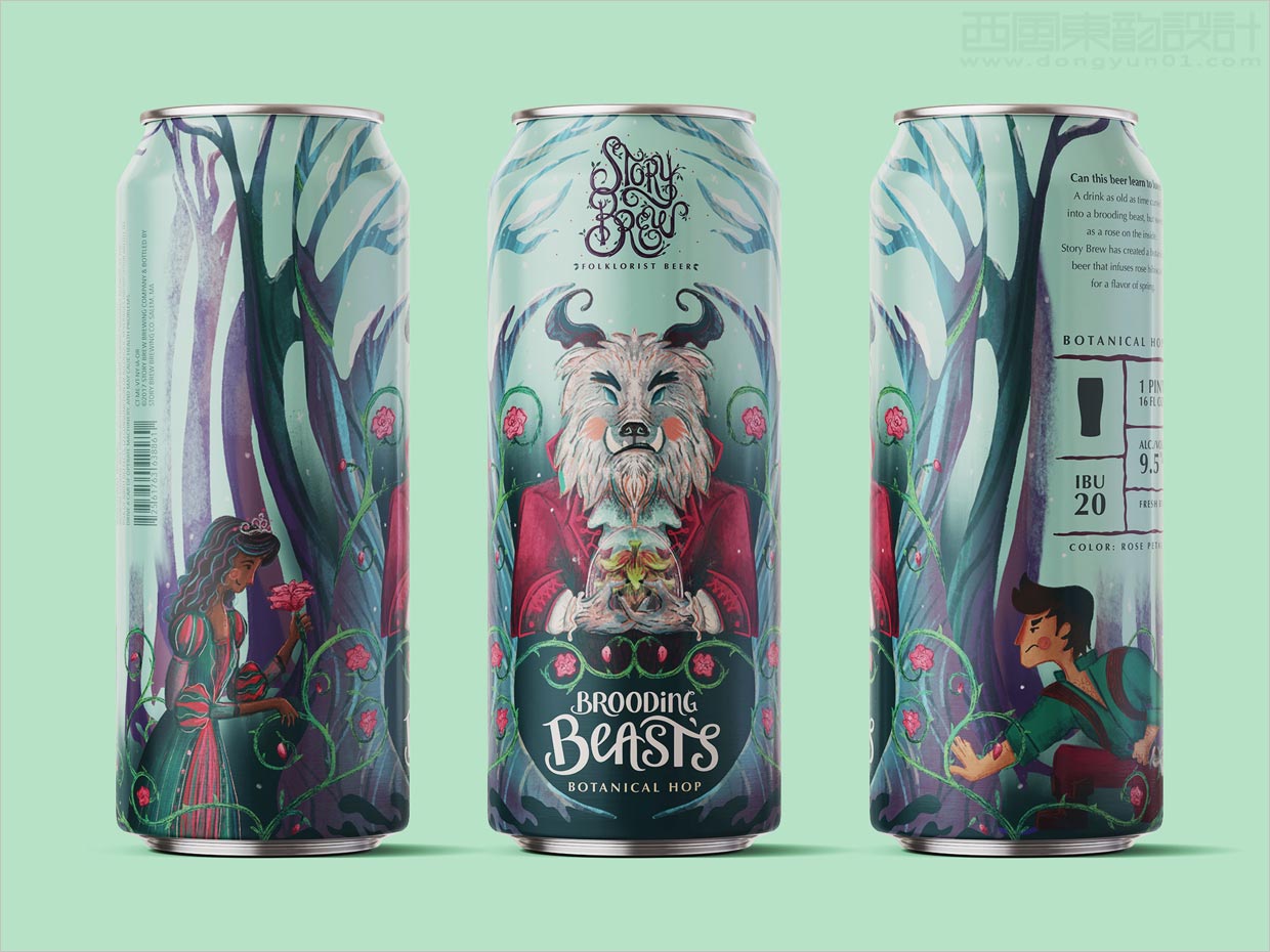 以经典童话故事为特色的国外啤酒包装设计