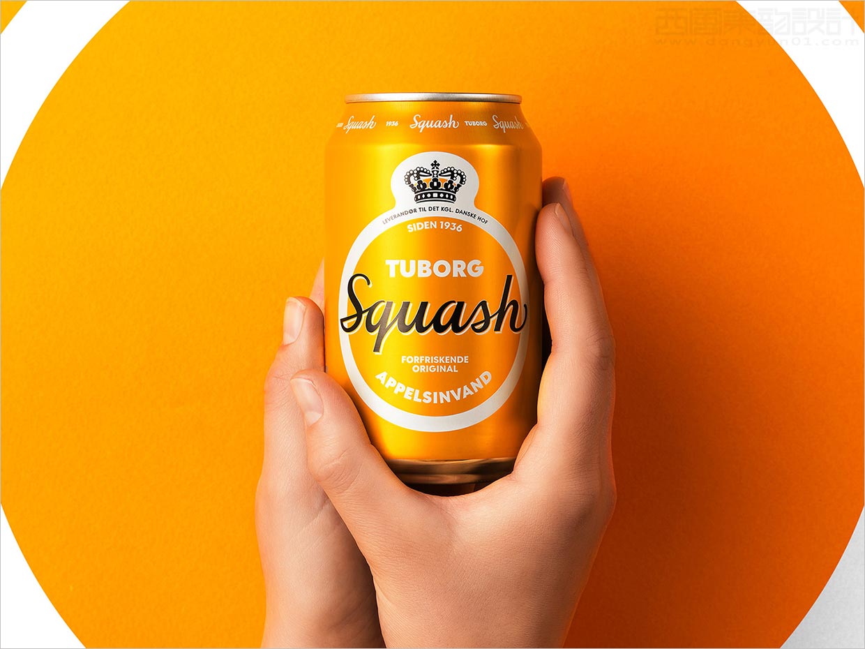 丹麦Tuborg Squash橙汁果汁饮料包装设计