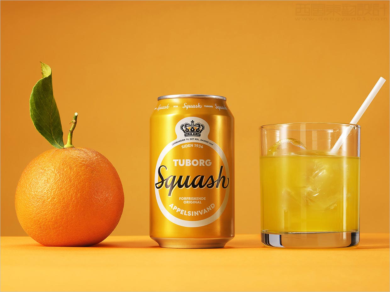 丹麦Tuborg Squash橙汁果汁饮料包装设计之实物照片