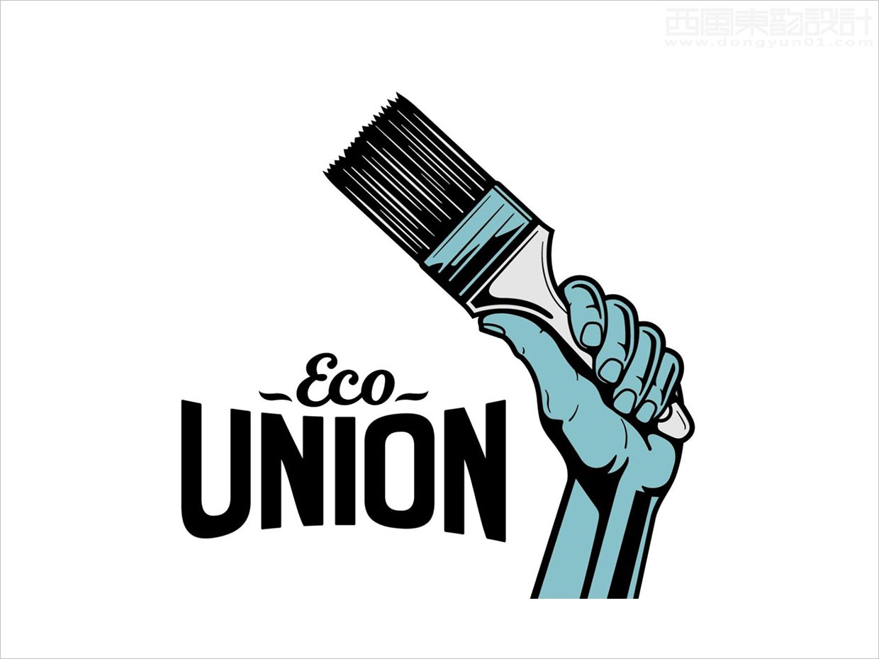 英国Eco Union油漆刷子装饰工具品牌logo设计