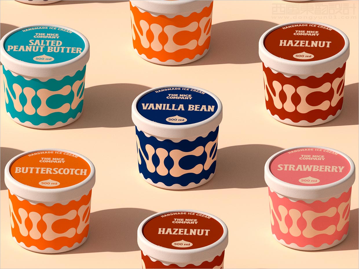 The Nice Company 的冰淇淋冰淇淋包装设计复古有趣