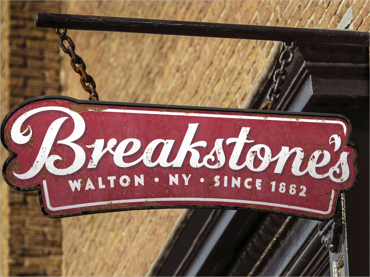 Breakstone奶酪乳制品品牌招牌设计